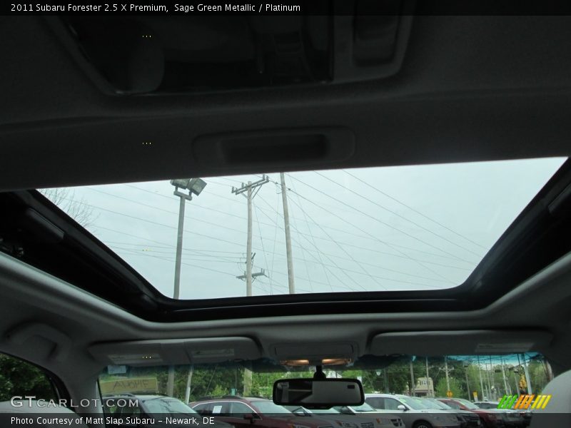 Sage Green Metallic / Platinum 2011 Subaru Forester 2.5 X Premium