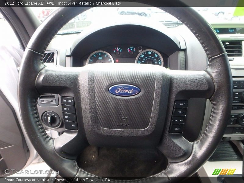 Ingot Silver Metallic / Charcoal Black 2012 Ford Escape XLT 4WD