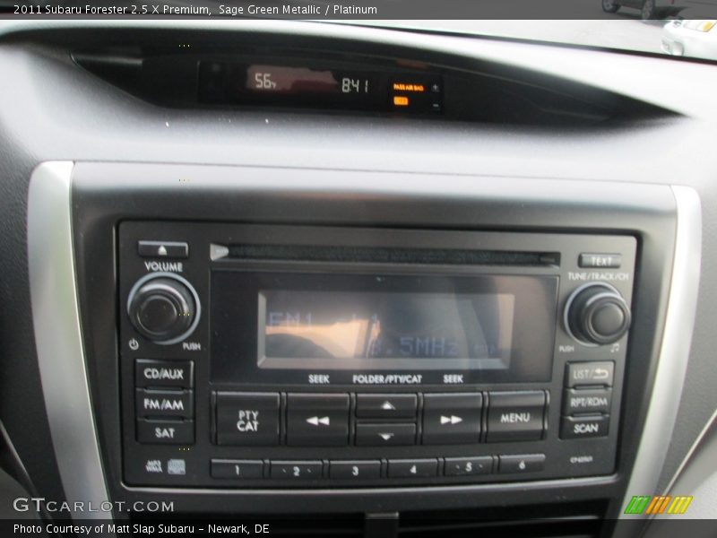 Sage Green Metallic / Platinum 2011 Subaru Forester 2.5 X Premium