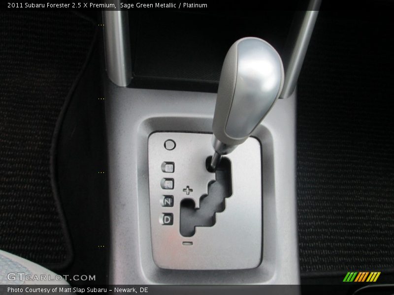 Sage Green Metallic / Platinum 2011 Subaru Forester 2.5 X Premium