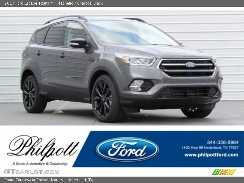 Magnetic / Charcoal Black 2017 Ford Escape Titanium