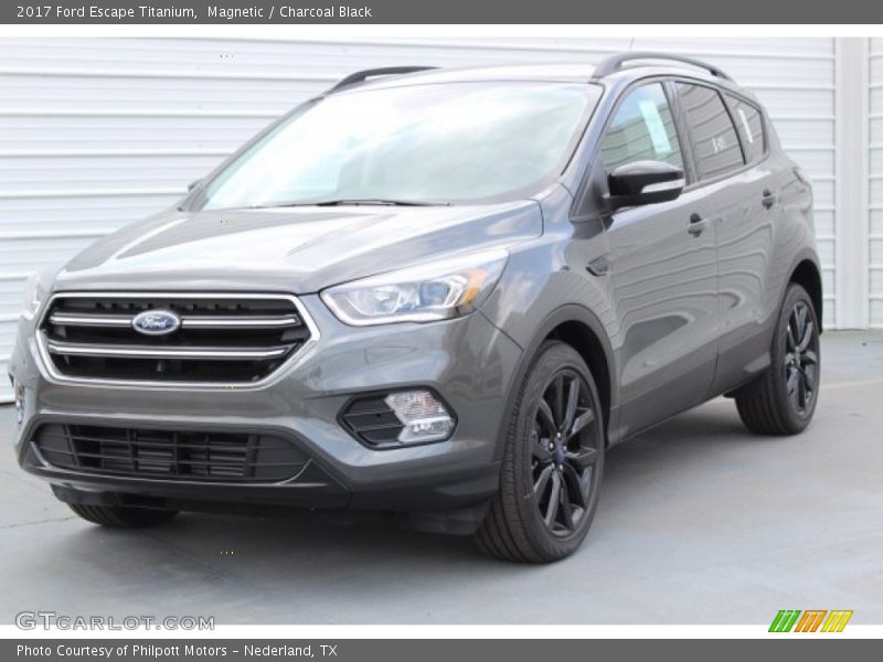Magnetic / Charcoal Black 2017 Ford Escape Titanium