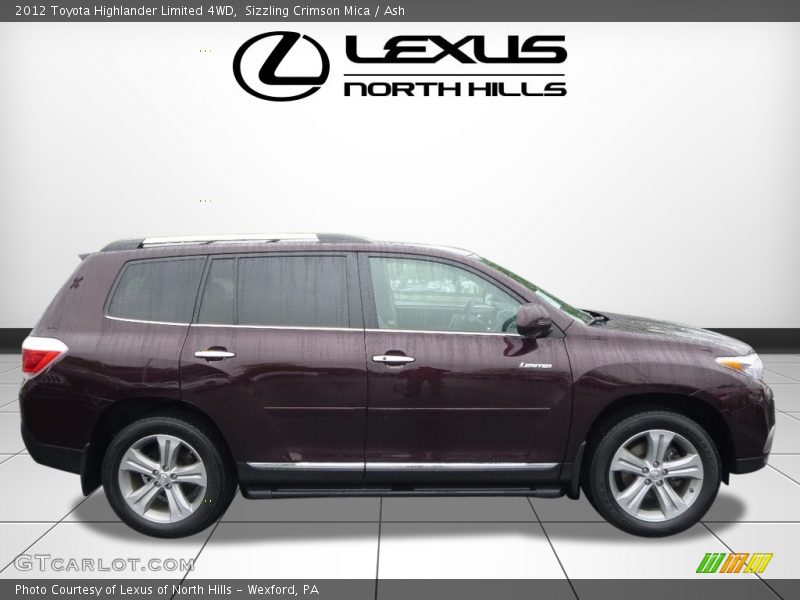Sizzling Crimson Mica / Ash 2012 Toyota Highlander Limited 4WD