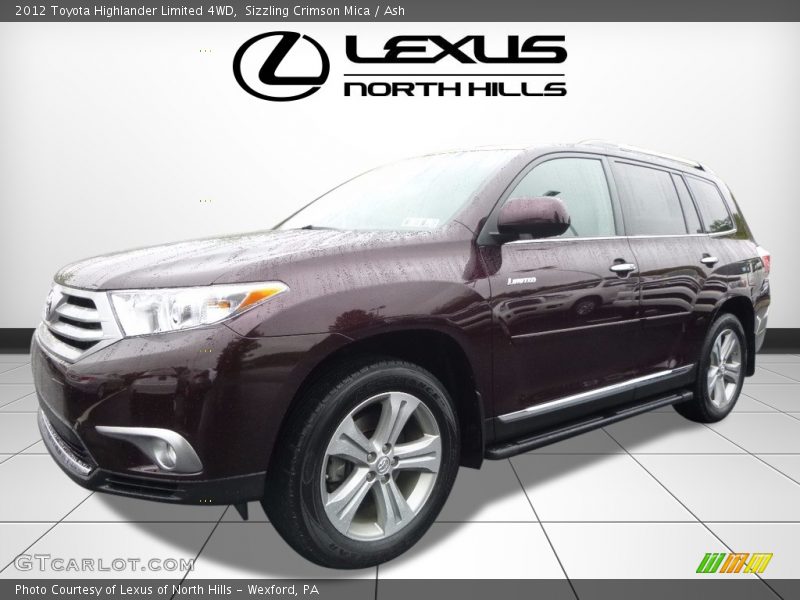 Sizzling Crimson Mica / Ash 2012 Toyota Highlander Limited 4WD