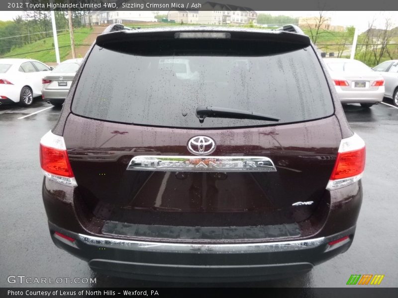 Sizzling Crimson Mica / Ash 2012 Toyota Highlander Limited 4WD