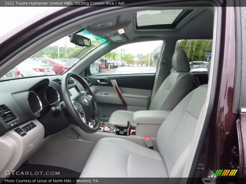 Sizzling Crimson Mica / Ash 2012 Toyota Highlander Limited 4WD