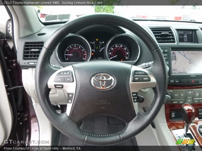 Sizzling Crimson Mica / Ash 2012 Toyota Highlander Limited 4WD