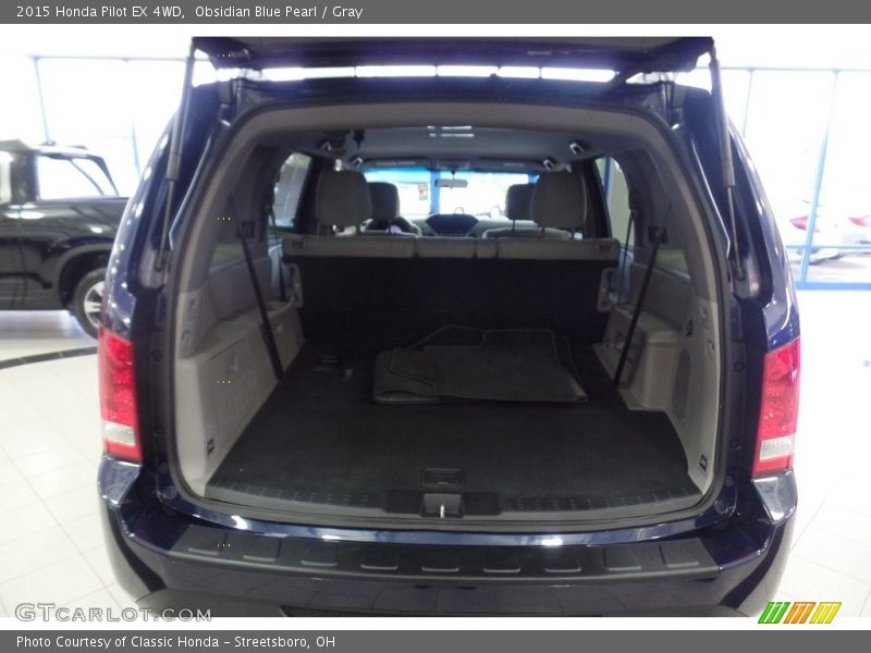 Obsidian Blue Pearl / Gray 2015 Honda Pilot EX 4WD