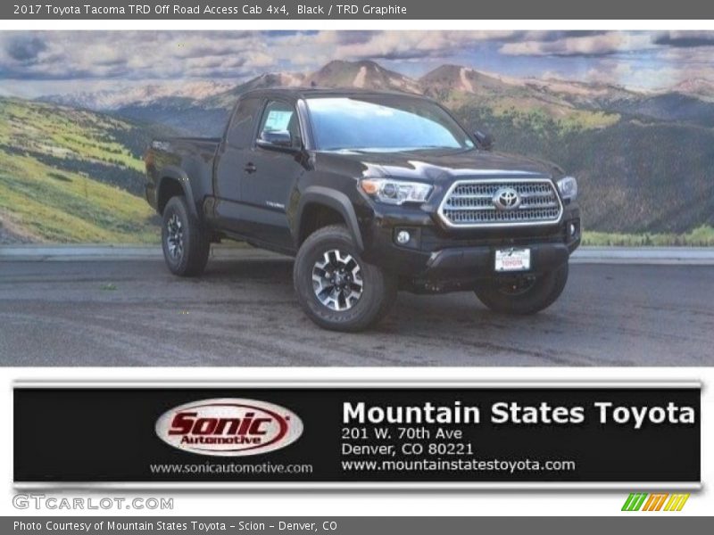 Black / TRD Graphite 2017 Toyota Tacoma TRD Off Road Access Cab 4x4