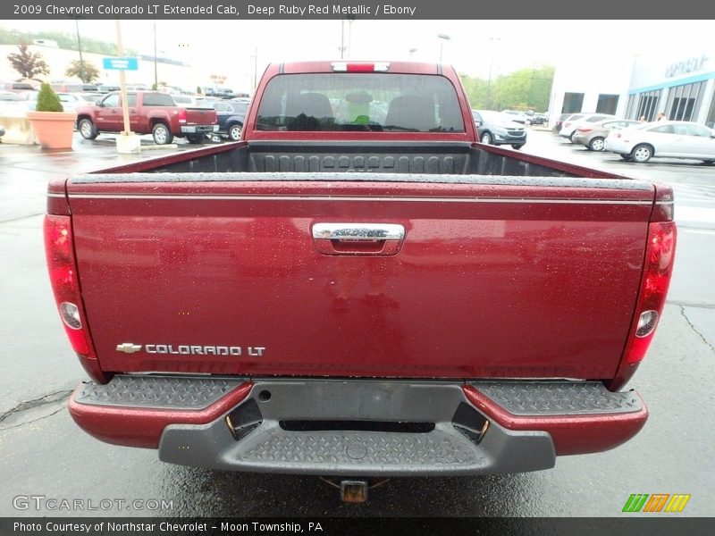 Deep Ruby Red Metallic / Ebony 2009 Chevrolet Colorado LT Extended Cab