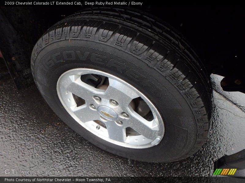 Deep Ruby Red Metallic / Ebony 2009 Chevrolet Colorado LT Extended Cab