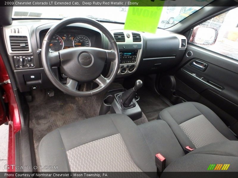 Deep Ruby Red Metallic / Ebony 2009 Chevrolet Colorado LT Extended Cab