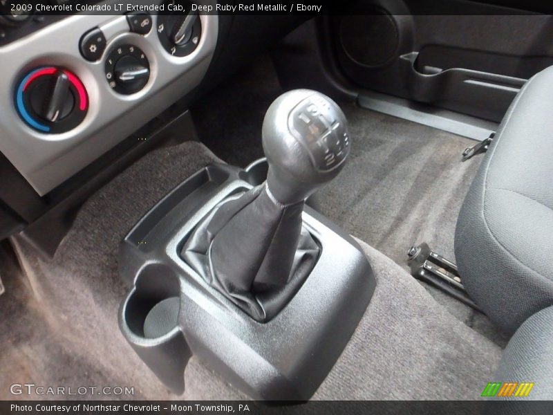 Deep Ruby Red Metallic / Ebony 2009 Chevrolet Colorado LT Extended Cab