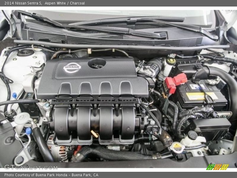 Aspen White / Charcoal 2014 Nissan Sentra S