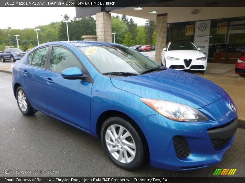 Sky Blue Mica / Black 2012 Mazda MAZDA3 i Touring 4 Door