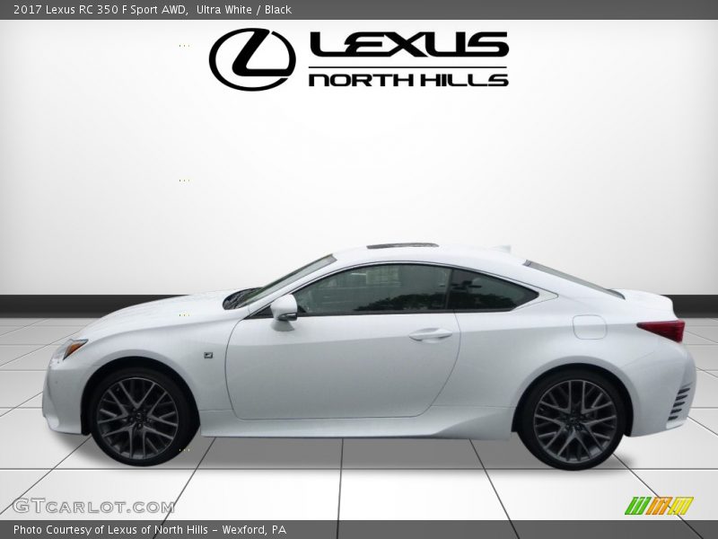 Ultra White / Black 2017 Lexus RC 350 F Sport AWD