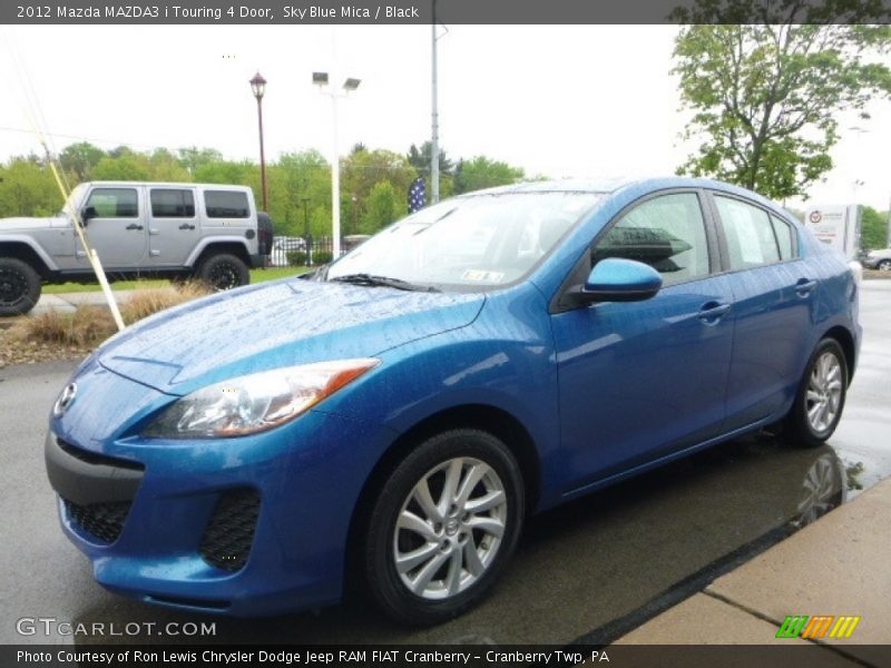 Sky Blue Mica / Black 2012 Mazda MAZDA3 i Touring 4 Door