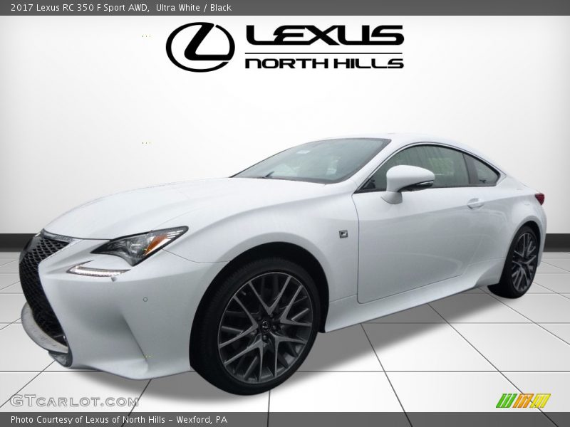 Ultra White / Black 2017 Lexus RC 350 F Sport AWD