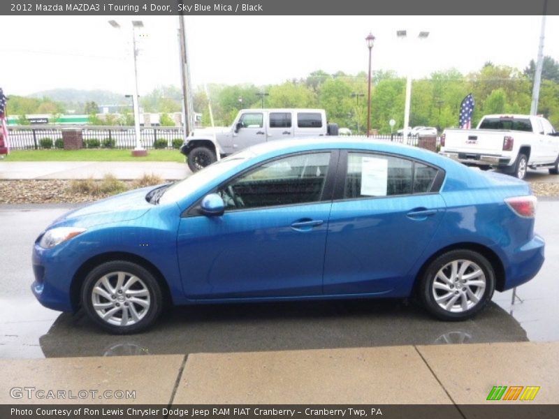Sky Blue Mica / Black 2012 Mazda MAZDA3 i Touring 4 Door