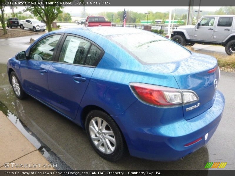 Sky Blue Mica / Black 2012 Mazda MAZDA3 i Touring 4 Door