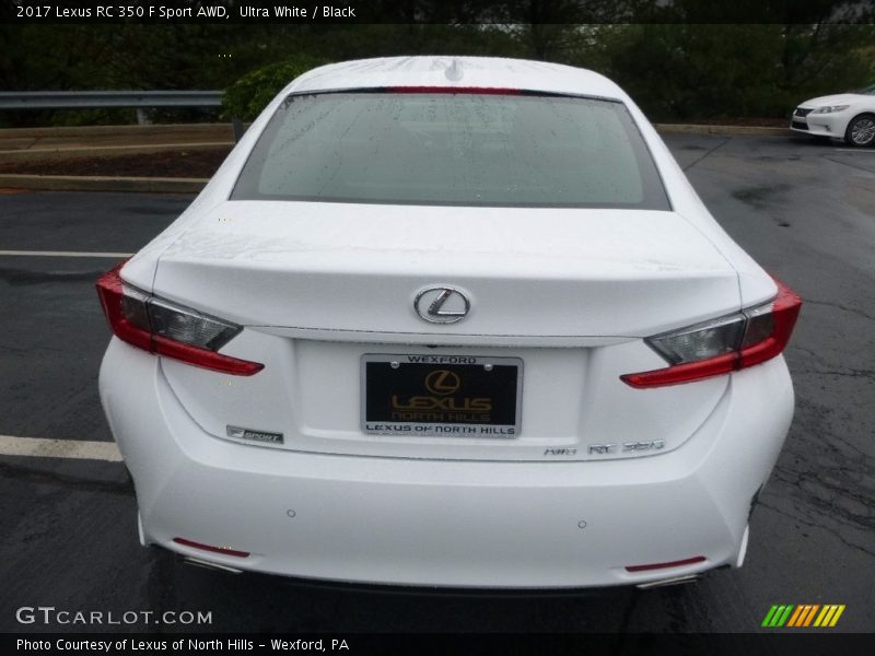 Ultra White / Black 2017 Lexus RC 350 F Sport AWD
