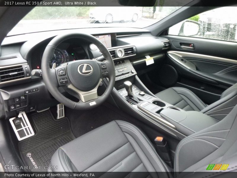  2017 RC 350 F Sport AWD Black Interior