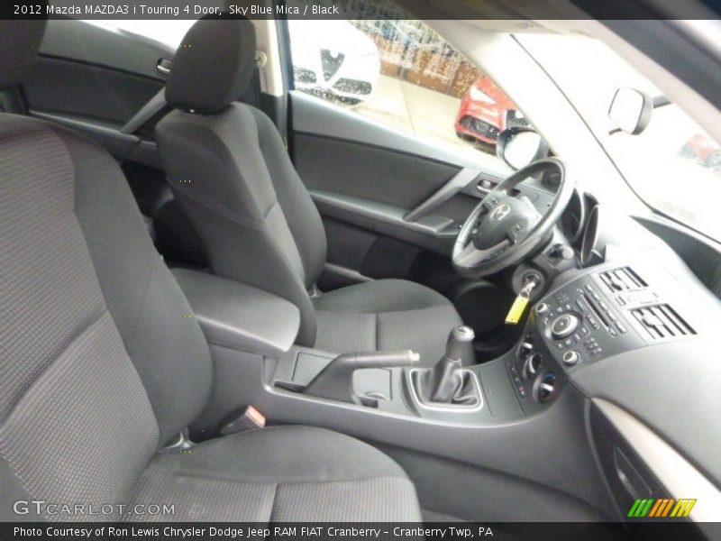 Sky Blue Mica / Black 2012 Mazda MAZDA3 i Touring 4 Door
