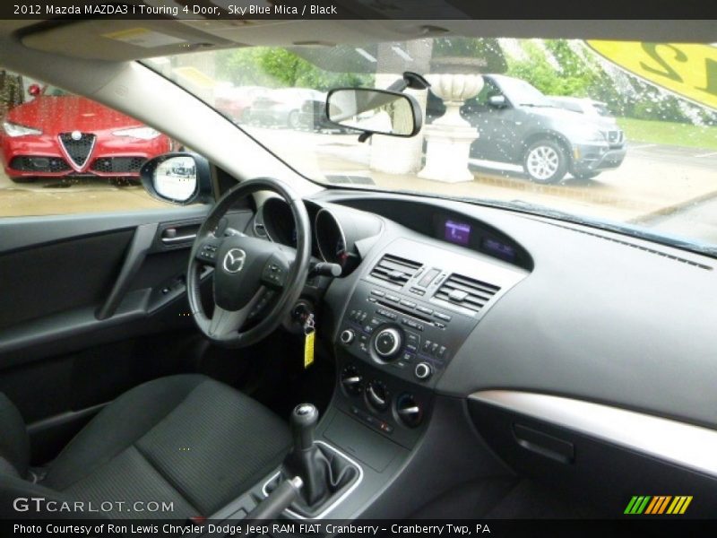 Sky Blue Mica / Black 2012 Mazda MAZDA3 i Touring 4 Door
