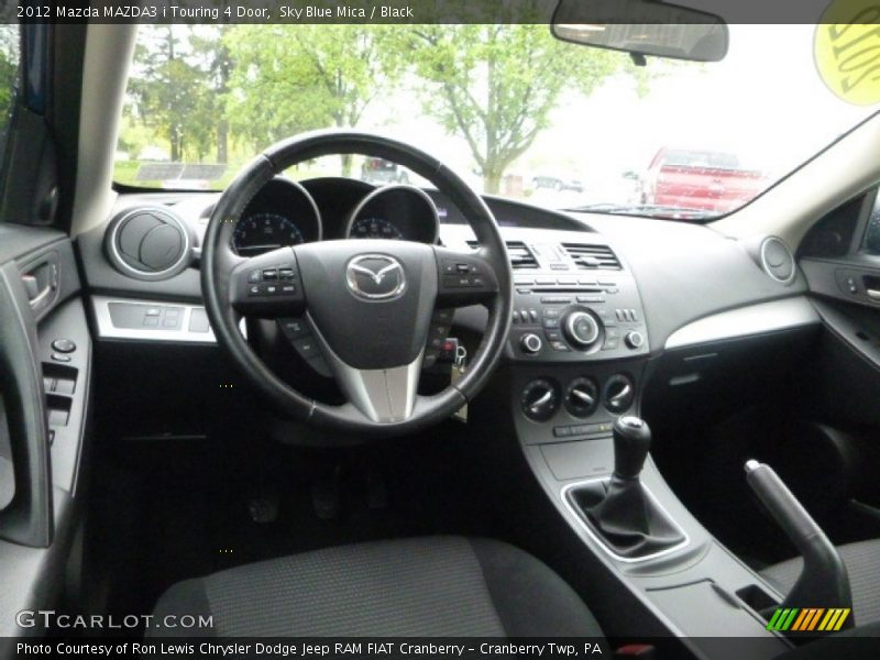 Sky Blue Mica / Black 2012 Mazda MAZDA3 i Touring 4 Door
