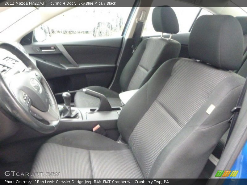 Sky Blue Mica / Black 2012 Mazda MAZDA3 i Touring 4 Door