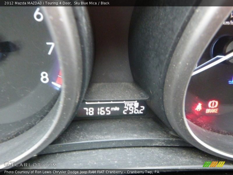 Sky Blue Mica / Black 2012 Mazda MAZDA3 i Touring 4 Door