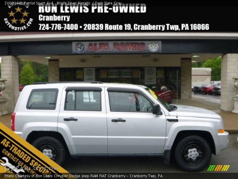 Bright Silver Metallic / Dark Slate Gray 2008 Jeep Patriot Sport 4x4