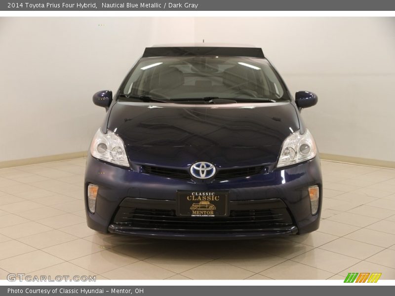 Nautical Blue Metallic / Dark Gray 2014 Toyota Prius Four Hybrid