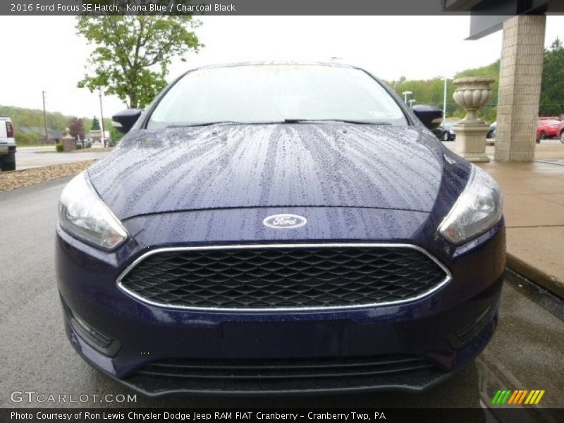 Kona Blue / Charcoal Black 2016 Ford Focus SE Hatch