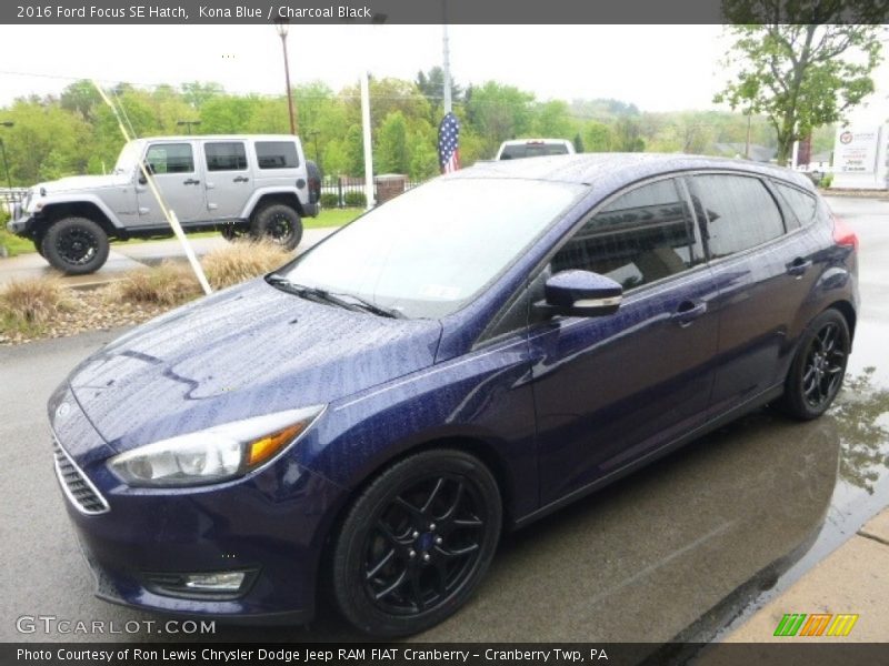 Kona Blue / Charcoal Black 2016 Ford Focus SE Hatch