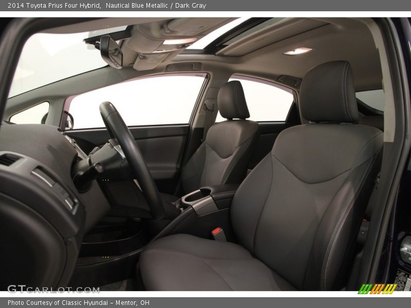 Front Seat of 2014 Prius Four Hybrid