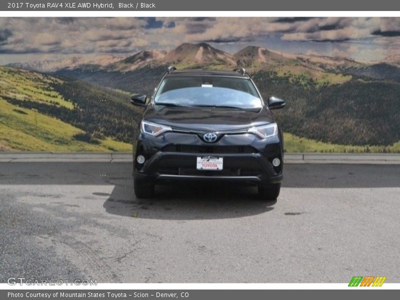 Black / Black 2017 Toyota RAV4 XLE AWD Hybrid