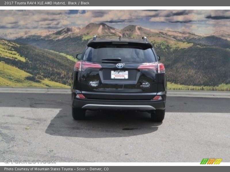 Black / Black 2017 Toyota RAV4 XLE AWD Hybrid