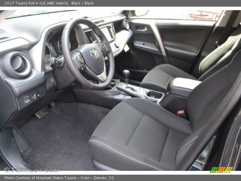 Black / Black 2017 Toyota RAV4 XLE AWD Hybrid