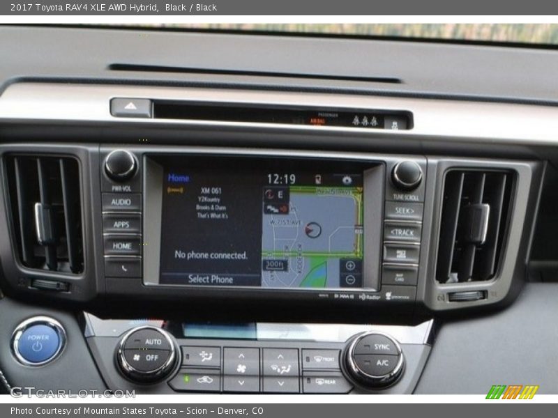 Black / Black 2017 Toyota RAV4 XLE AWD Hybrid