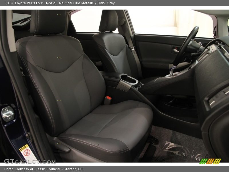 Nautical Blue Metallic / Dark Gray 2014 Toyota Prius Four Hybrid