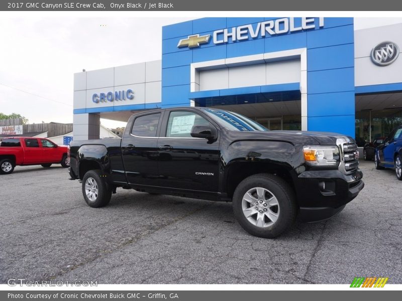 Onyx Black / Jet Black 2017 GMC Canyon SLE Crew Cab
