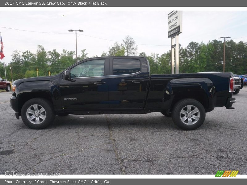 Onyx Black / Jet Black 2017 GMC Canyon SLE Crew Cab