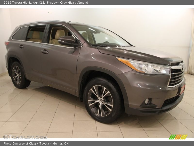 Predawn Gray Mica / Almond 2016 Toyota Highlander XLE