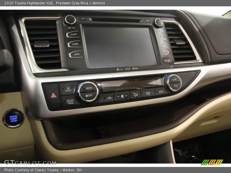 Predawn Gray Mica / Almond 2016 Toyota Highlander XLE