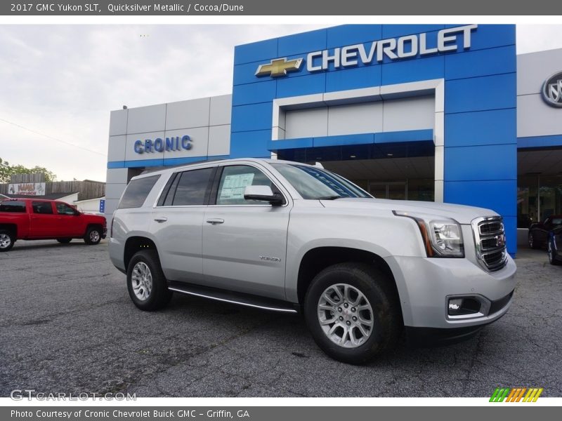 Quicksilver Metallic / Cocoa/Dune 2017 GMC Yukon SLT