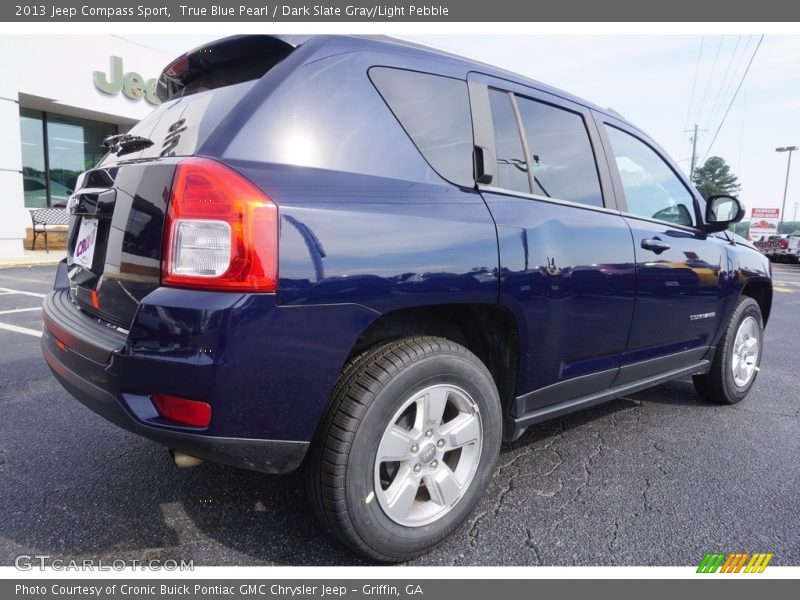 True Blue Pearl / Dark Slate Gray/Light Pebble 2013 Jeep Compass Sport