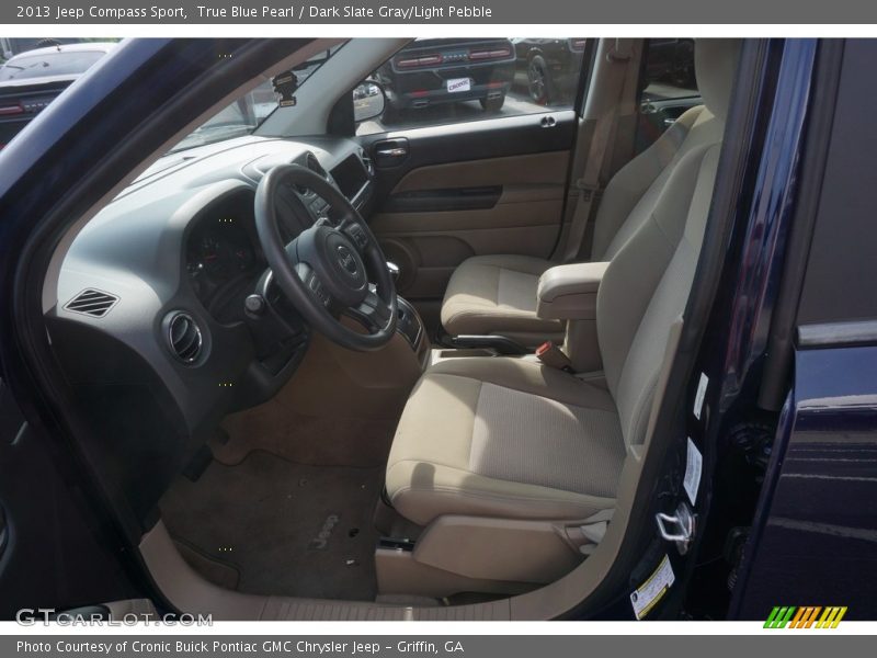 True Blue Pearl / Dark Slate Gray/Light Pebble 2013 Jeep Compass Sport