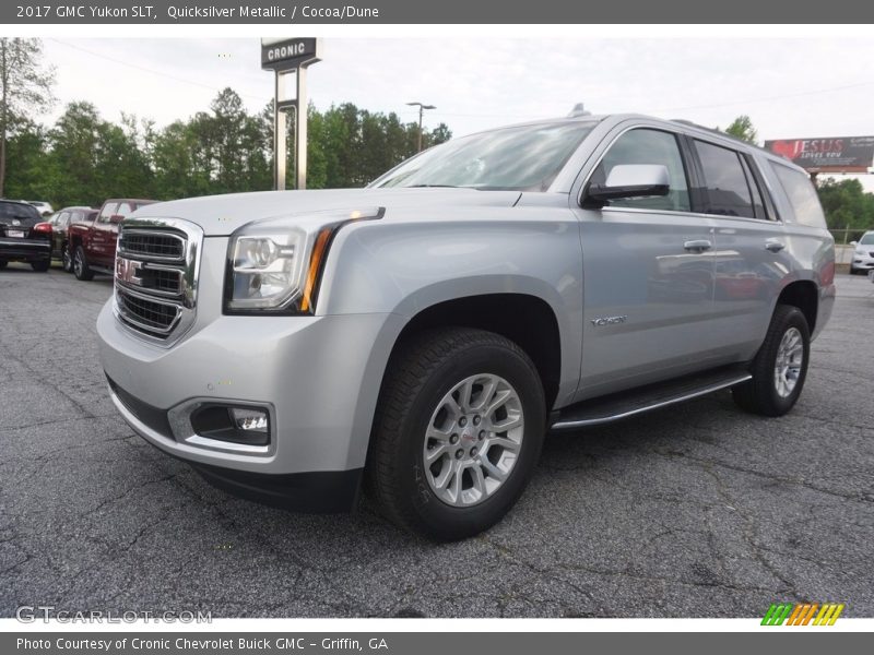 Quicksilver Metallic / Cocoa/Dune 2017 GMC Yukon SLT