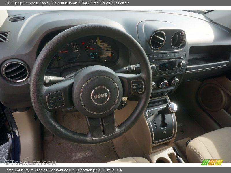 True Blue Pearl / Dark Slate Gray/Light Pebble 2013 Jeep Compass Sport
